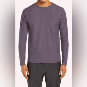Rhone Reign Long Sleeve Moisture Wicking Long Sleeve in Purple